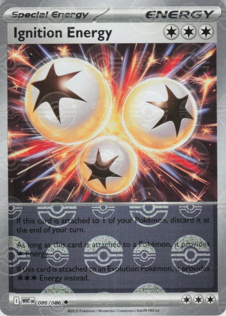 White Flare Ignition Energy [Poke-Ball] Pokémon card